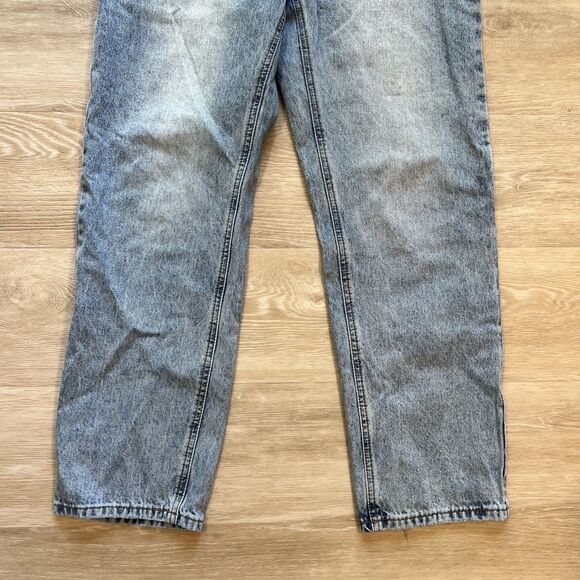Princess Polly Women's Asymmetric Straight Leg Jeans-Size 8 - Picture 4 of 11